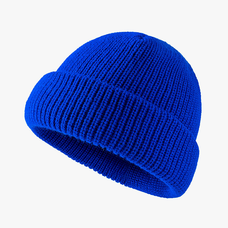 Wholesale Autumn and Winter Knitted Hats Woolen Hats Warm and Brimless Cold Hats